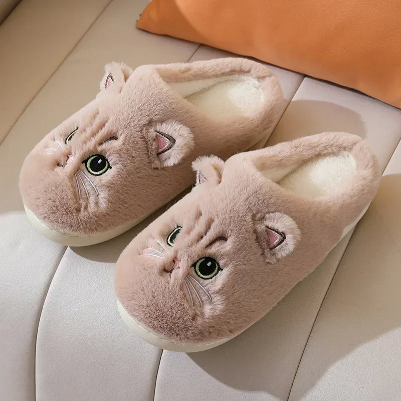 Cat Slippers PawLuxe | Fluffy & Warm | Winter Slippers for Women & Men | Non-Slip & Comfortable