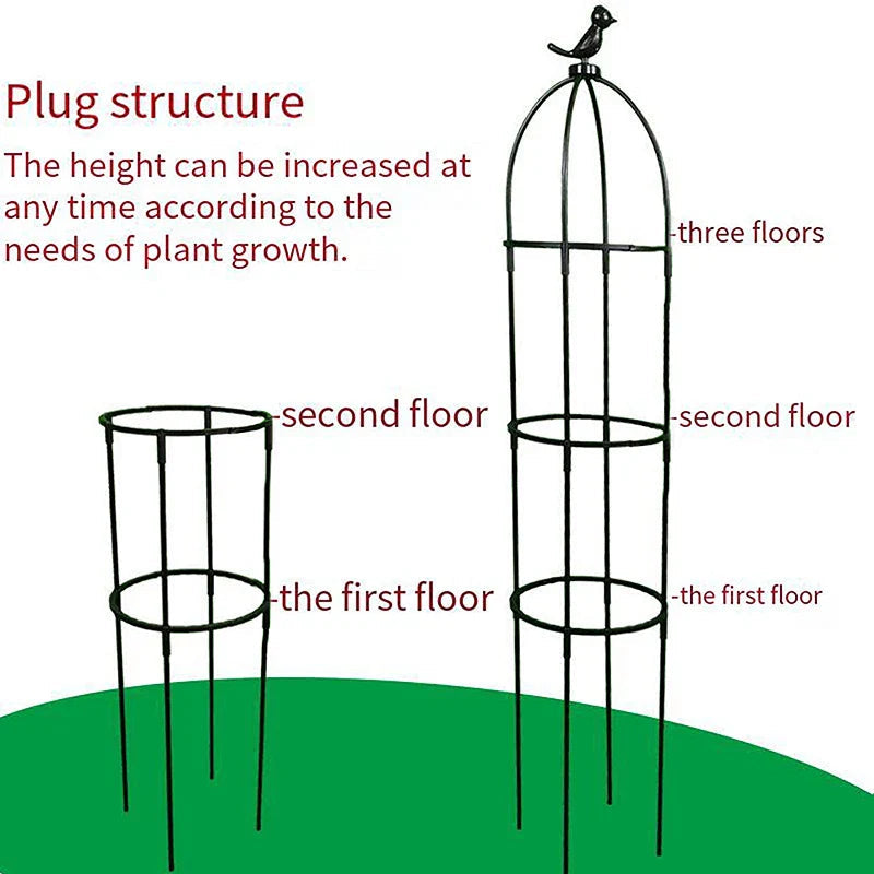 GrowArc Garden | Plant Support Made of Fiberglass | Stable & Weatherproof | For Climbing Plants & Vegetables