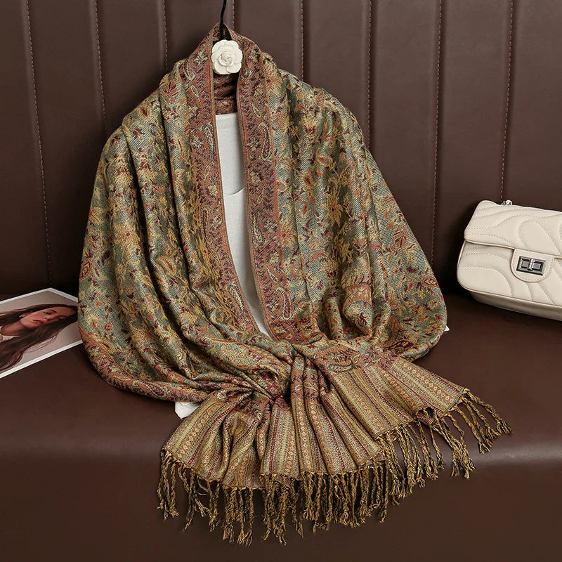 Élégancea | Women's Scarf | Cashmere Feel | 70 × 190 cm | Luxury Print & Warm