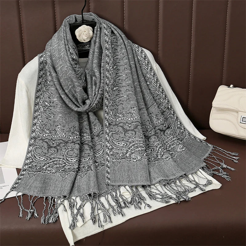 Élégancea | Women's Scarf | Cashmere Feel | 70 × 190 cm | Luxury Print & Warm
