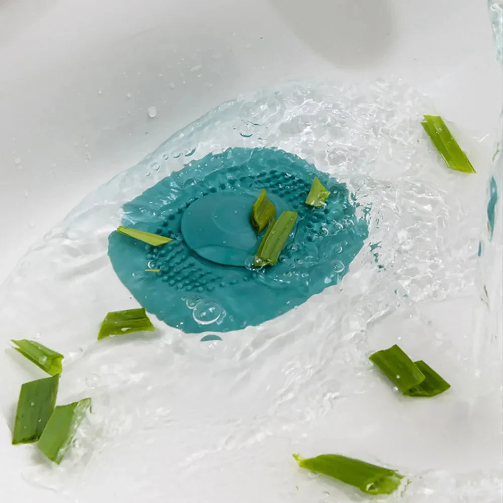 DrainGuard Silicone Drain Strainer | Anti-Clog & Non-Slip | For Bathroom, Shower & Kitchen | Fine Mesh & Easy to Clean