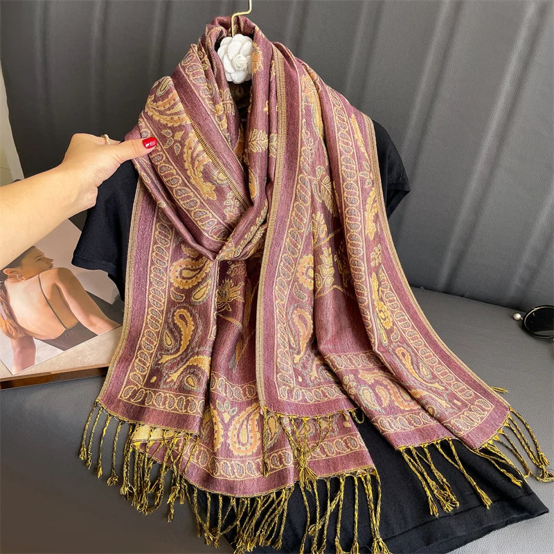 Élégancea | Women's Scarf | Cashmere Feel | 70 × 190 cm | Luxury Print & Warm