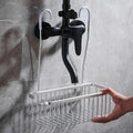 DuschGlanz AeroRack Hanging Shower Basket made of Aluminum | Rust-Free Shower Shelf with Hooks | Large Capacity for Shampoo & Bath Accessories