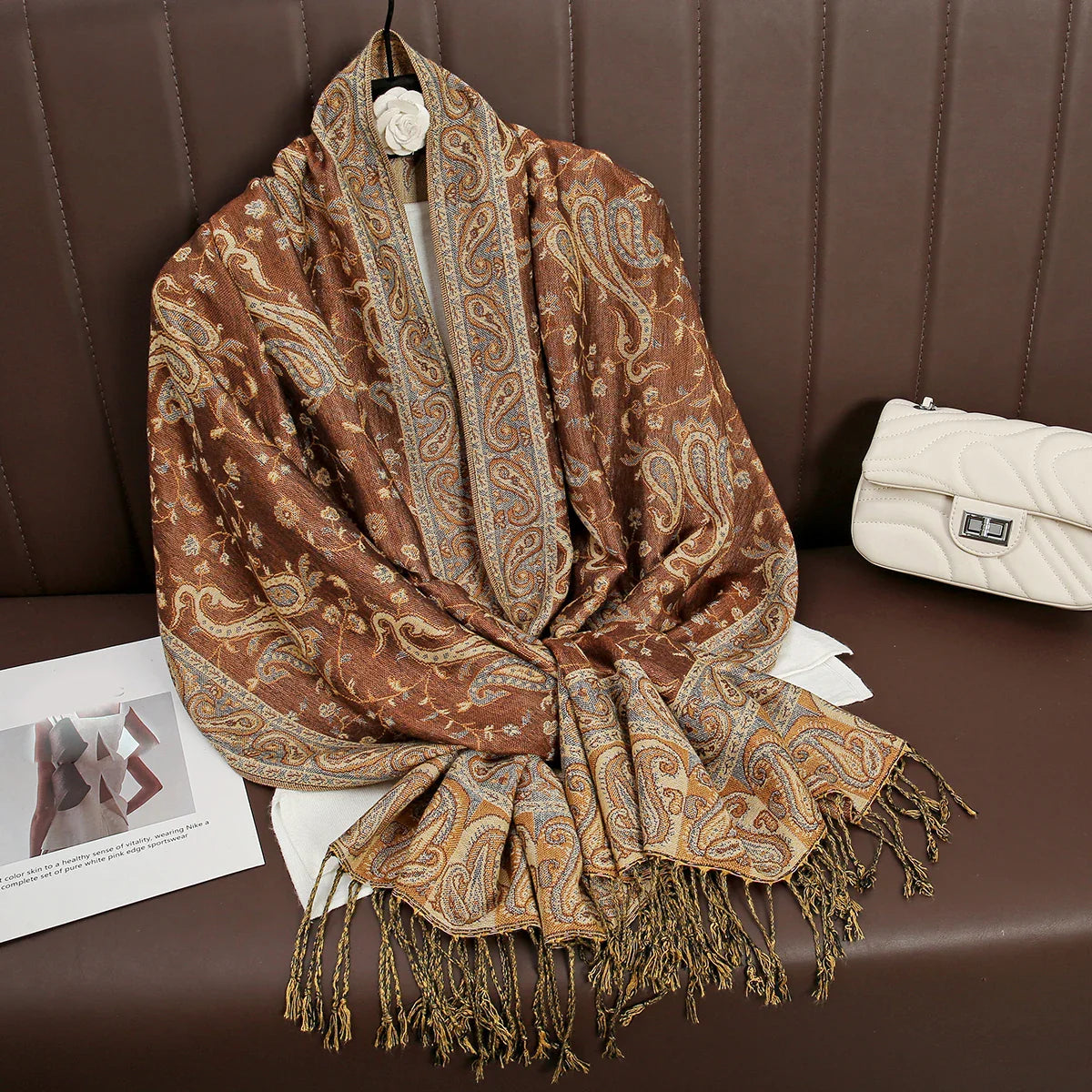 Élégancea | Women's Scarf | Cashmere Feel | 70 × 190 cm | Luxury Print & Warm