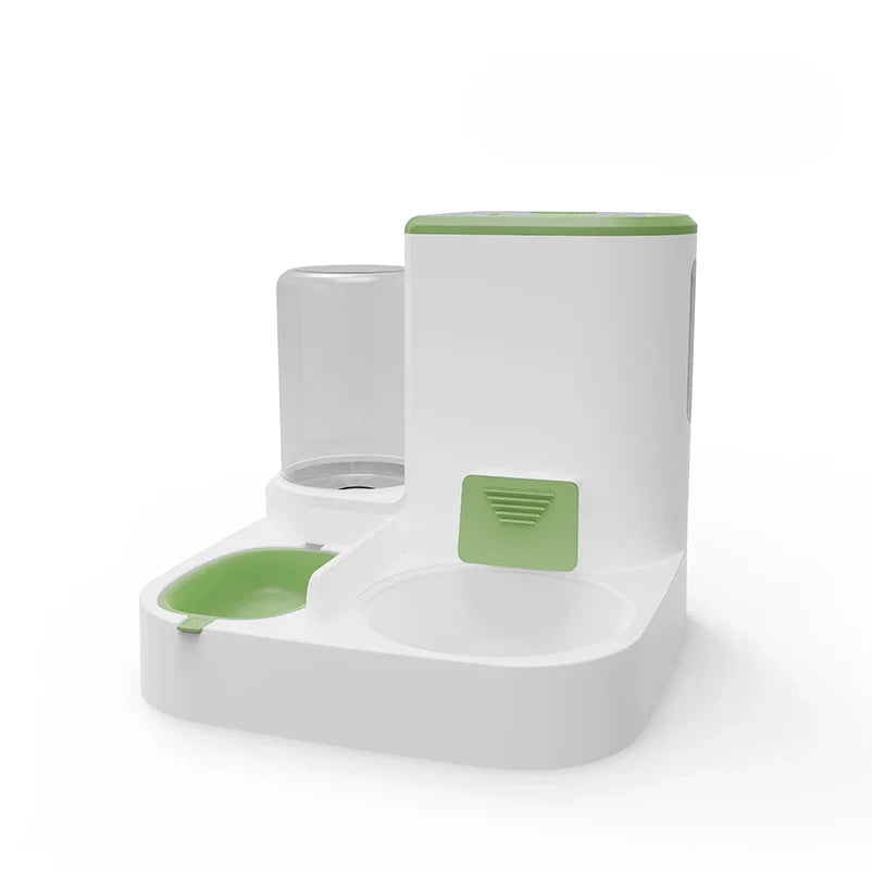 Feedipet Food & Water Dispenser for Cats & Dogs | Automatic Refill | 2-in-1 Bowl Set