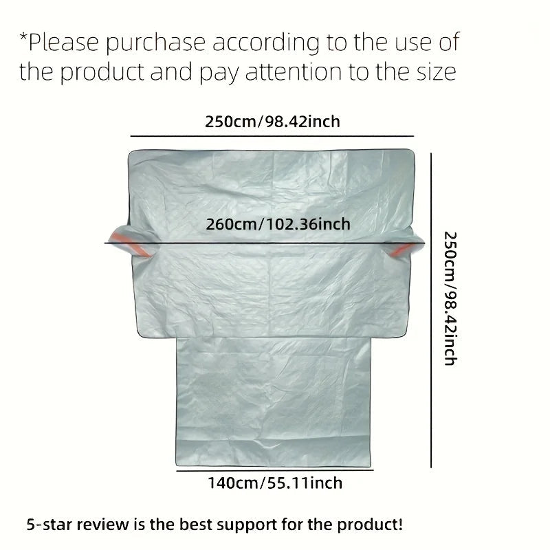 FrostShield Max | Car Windshield Cover | Wind & Frost Protection | Sunshade & Ice Protection in One | All-Season Cover