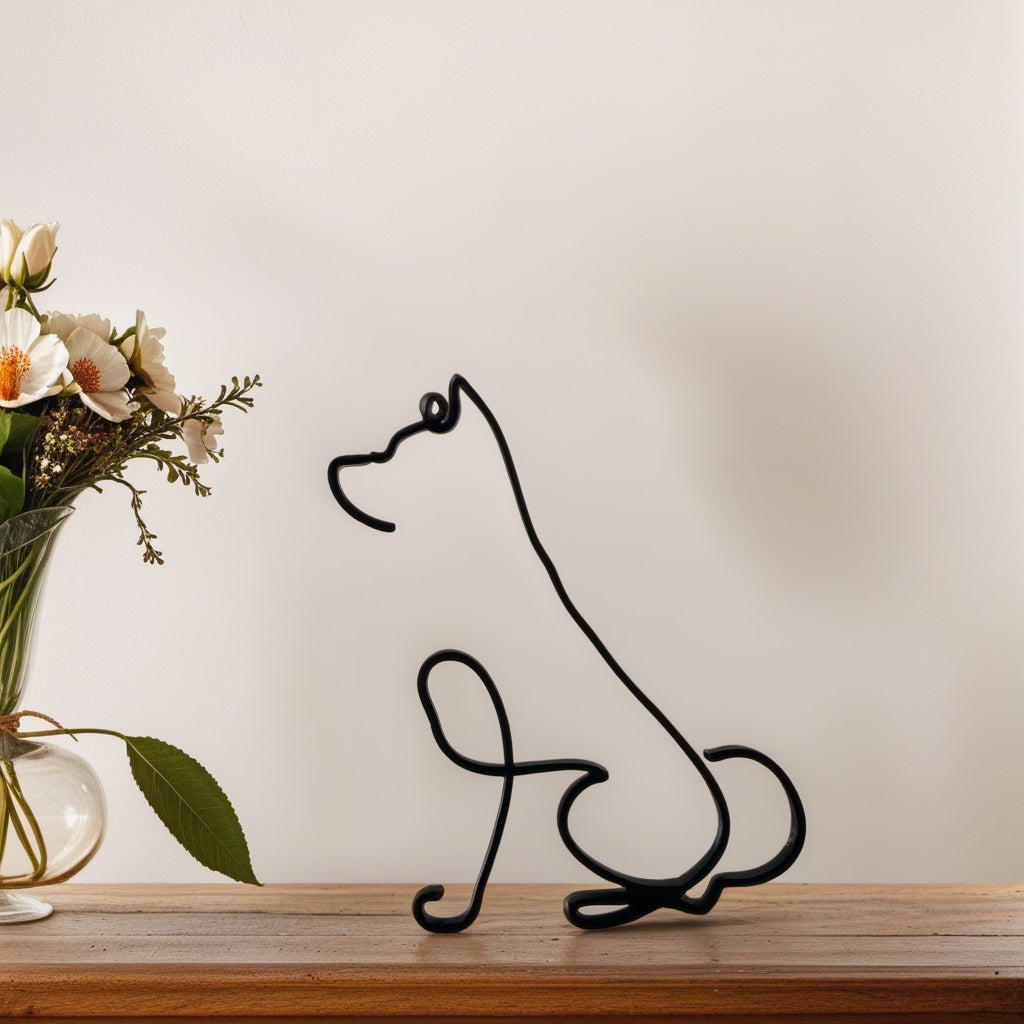 Artipaws Abstract Dog Sculpture | Modern Design | High-Quality Art Figurine | For Shelf & Table