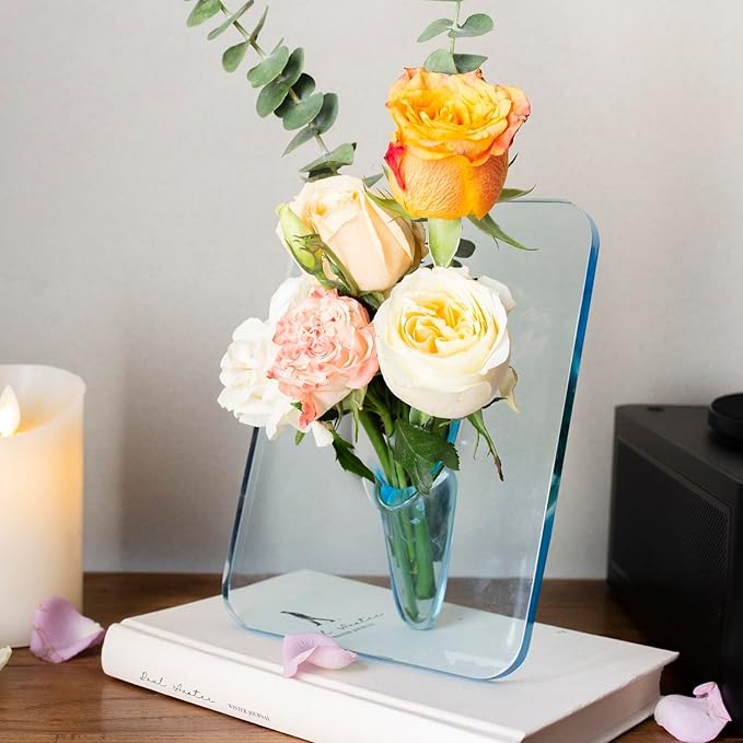 FloraFrame | Acrylic Picture Frame Vase | Modern & Elegant | Transparent