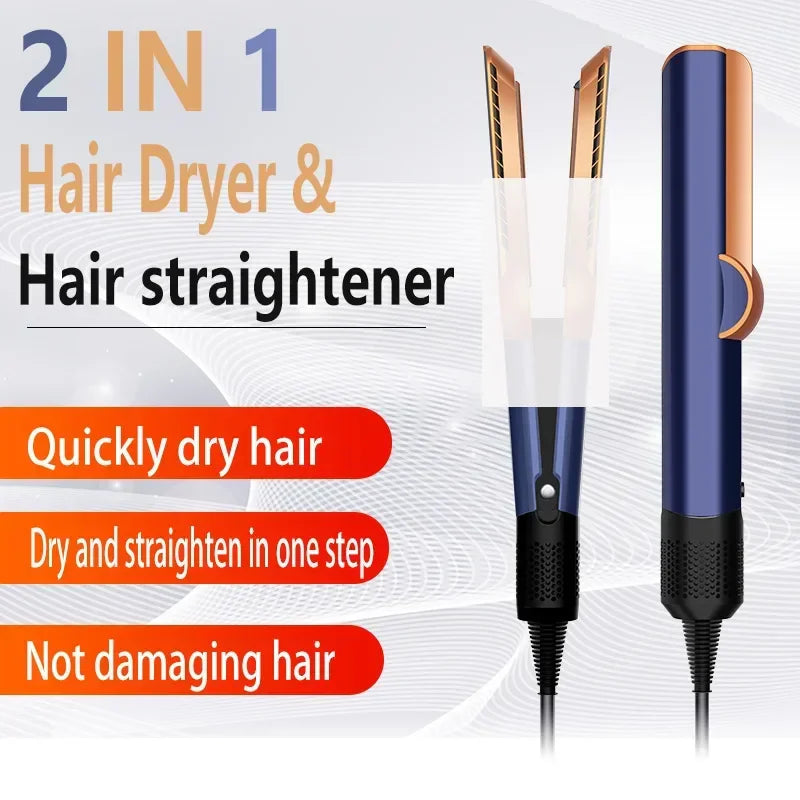 AeroSilk 2-in-1 Hair Straightener & Hair Dryer | Professional Styling Device with Ion Technology | Smooth & Long-Lasting Finish