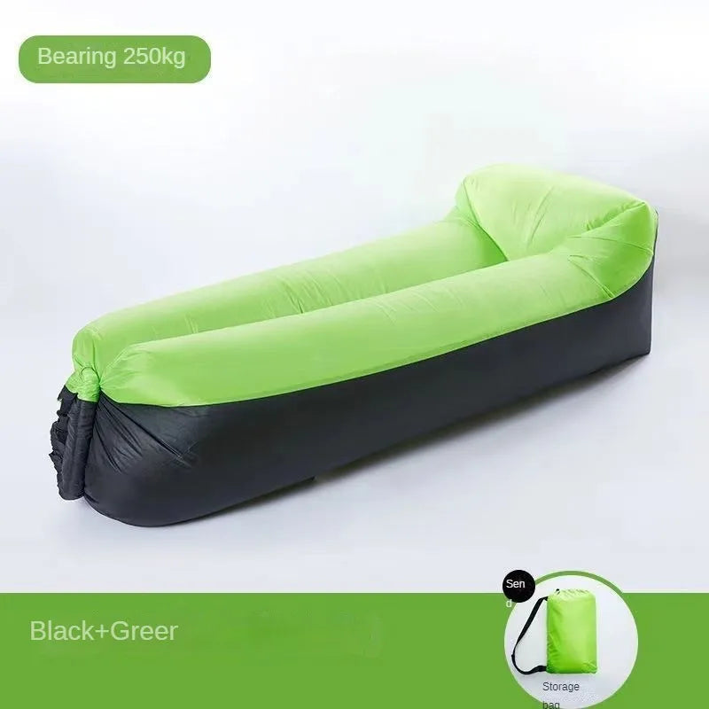 Airvana Inflatable Sofa Outdoor | Portable Air Couch for Camping & Beach | With Headrest & 30h Durability