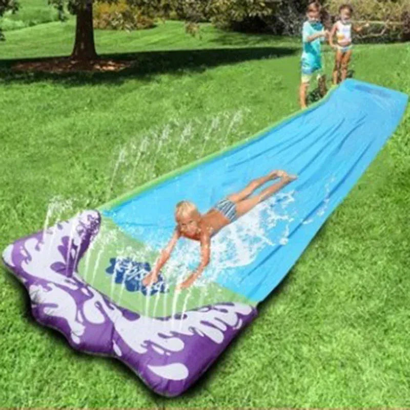AquaRush Water Slide | Inflatable Water Slide with Sprinkler Function | For Garden & Outdoor | Summer Play Fun for Kids