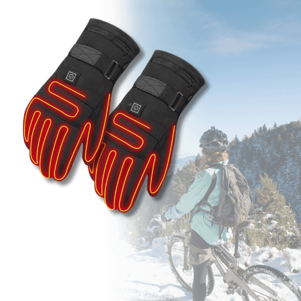 Heated Gloves ThermoGrip | 3 Heating Levels | Touchscreen Compatible | Black