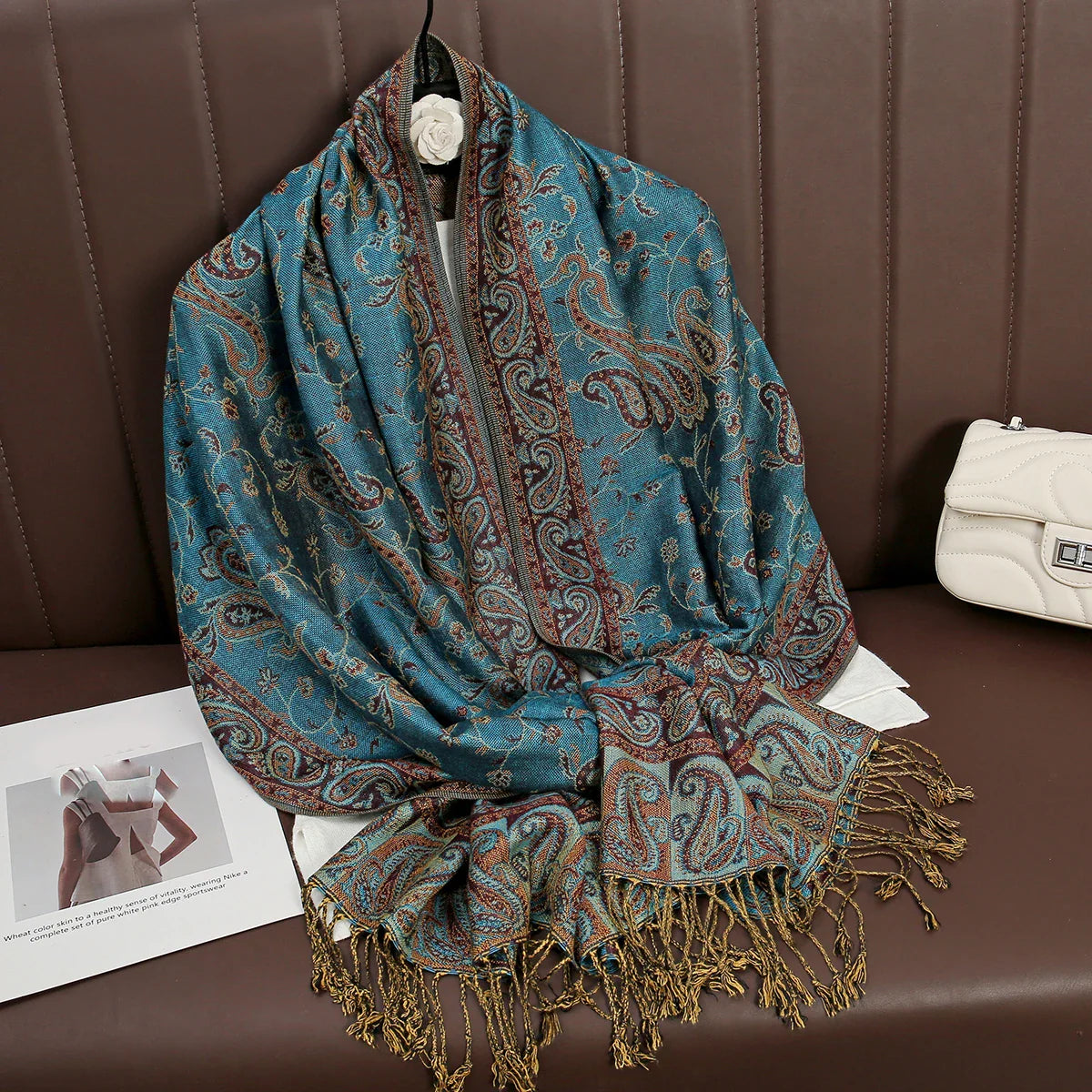 Élégancea | Women's Scarf | Cashmere Feel | 70 × 190 cm | Luxury Print & Warm