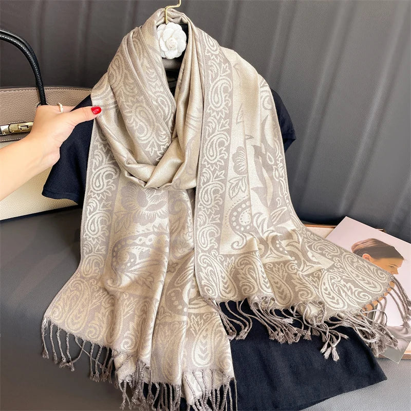 Élégancea | Women's Scarf | Cashmere Feel | 70 × 190 cm | Luxury Print & Warm
