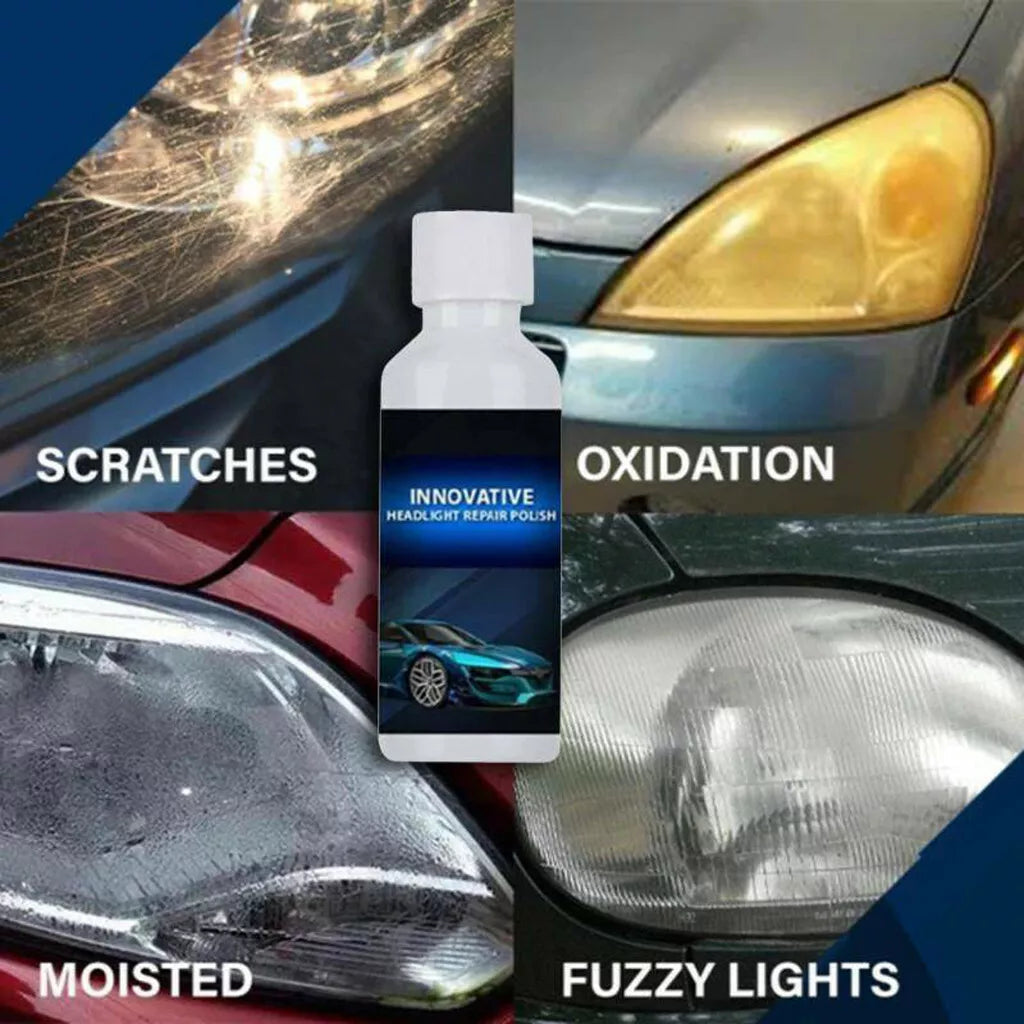 Headlight Polish KlaroBright | Removes Yellowing & Cloudiness | UV Protection | Long-lasting Effect