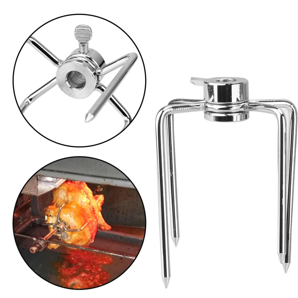 BBQ Meat Forks GrillMeister Pro | Set of 2 | Stainless Steel | For Rotisserie & Charcoal Grill
