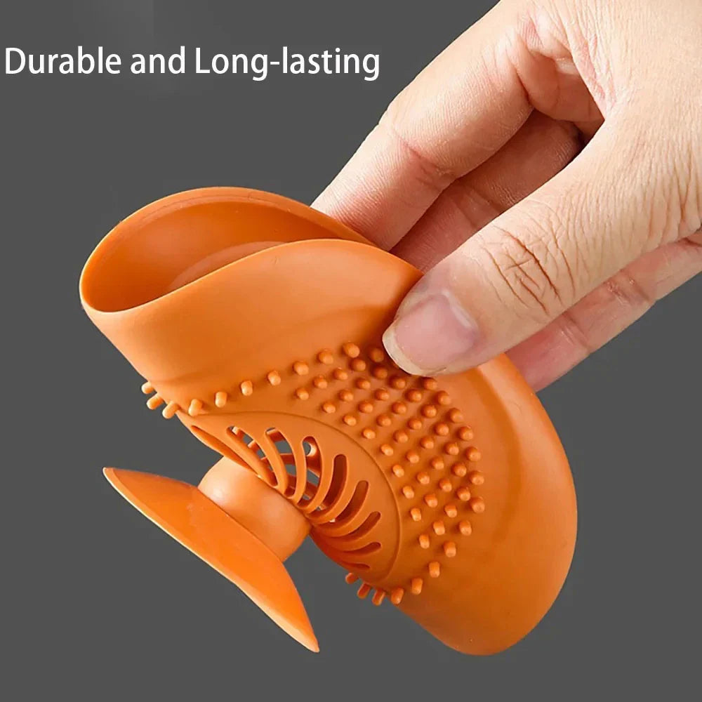 DrainGuard Silicone Drain Strainer | Anti-Clog & Non-Slip | For Bathroom, Shower & Kitchen | Fine Mesh & Easy to Clean