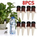 AquaTerris Plant Watering System | Set of 8 | Self-Watering Ceramic Spikes | Automatic & For Indoor Use