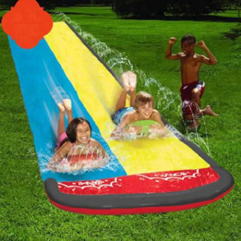 AquaRush Water Slide | Inflatable Water Slide with Sprinkler Function | For Garden & Outdoor | Summer Play Fun for Kids