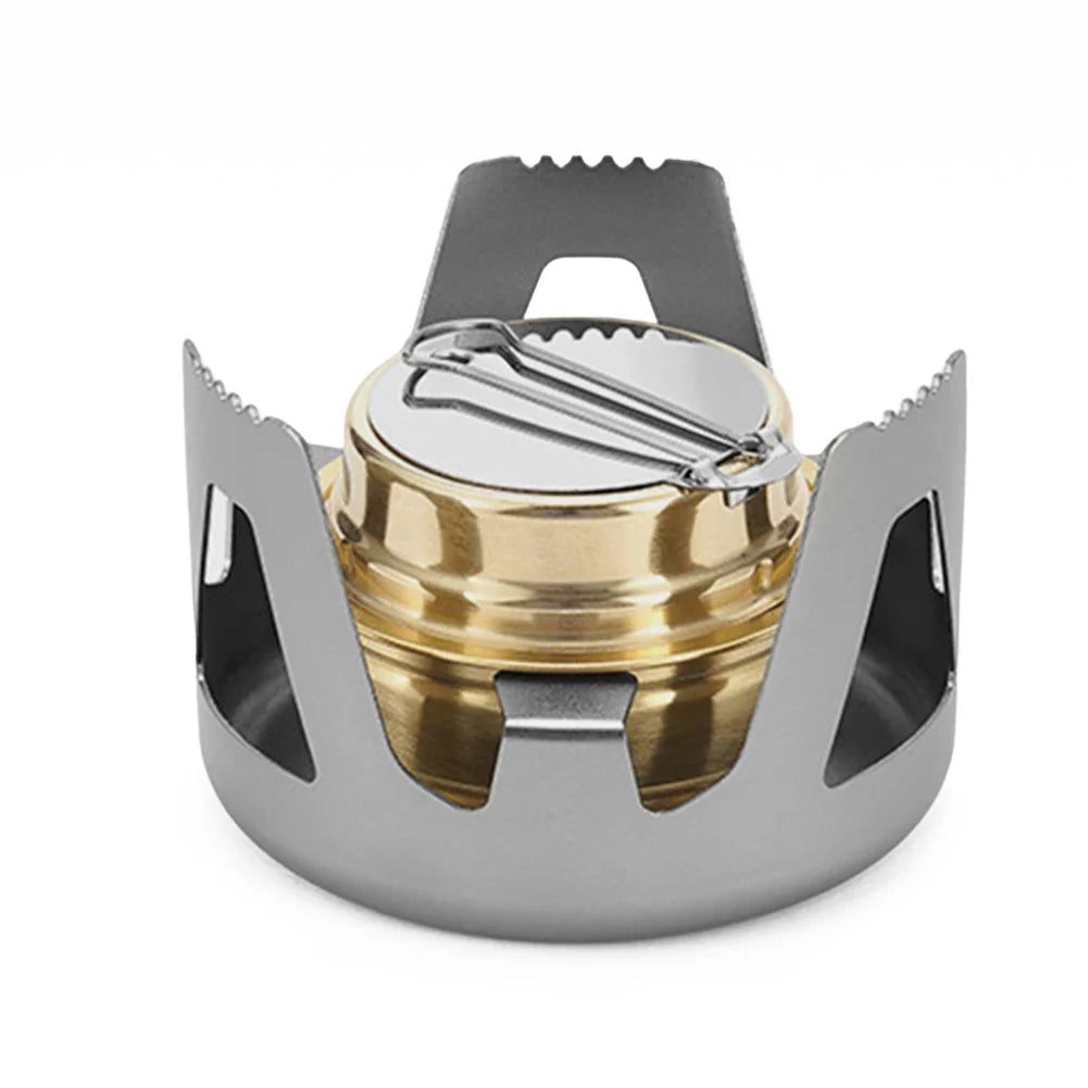 Flamero Outdoor Alcohol Stove | Adjustable Flame | 360° All-Around Combustion | Compact & Stable