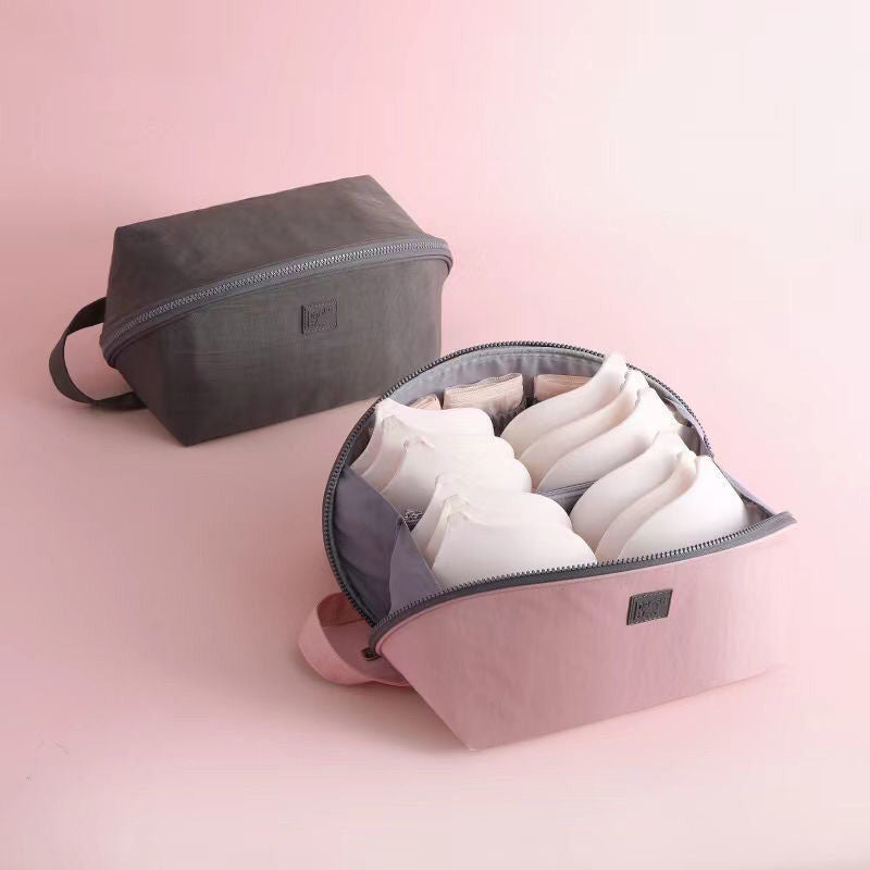 Travora | Reise-Organizer mit Fächern | Wasserdichtes Nylon | Für Unterwäsche, Kosmetik & Zubehör