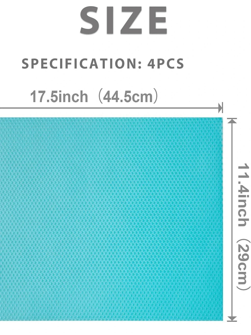 FreshLiner Refrigerator Mats | 29×45 cm | EVA Cut Mats | BPA-Free | For Refrigerator, Drawer & Shelf