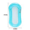 AquaLiva Inflatable Pool Lounger Rooxin | Ergonomic Pool Air Mattress with Net & Armrests | For Pool, Lake & Beach