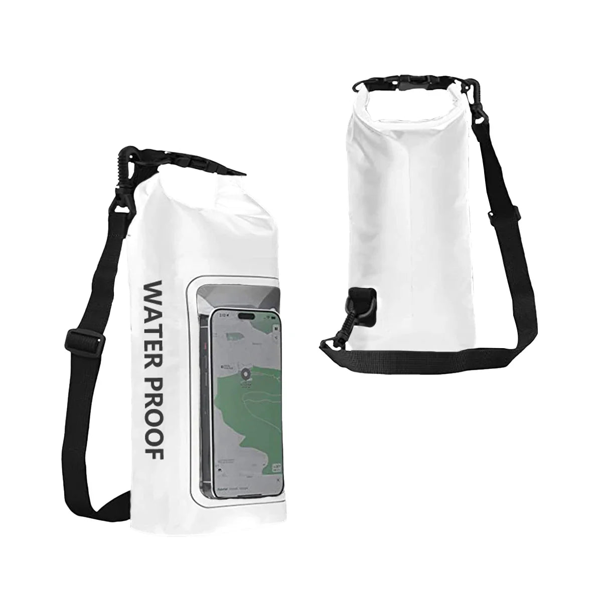 AquaVault Waterproof Dry Bag 2L | With Touchscreen Window | Outdoor Bag for Kayaking, Trekking & Water Sports