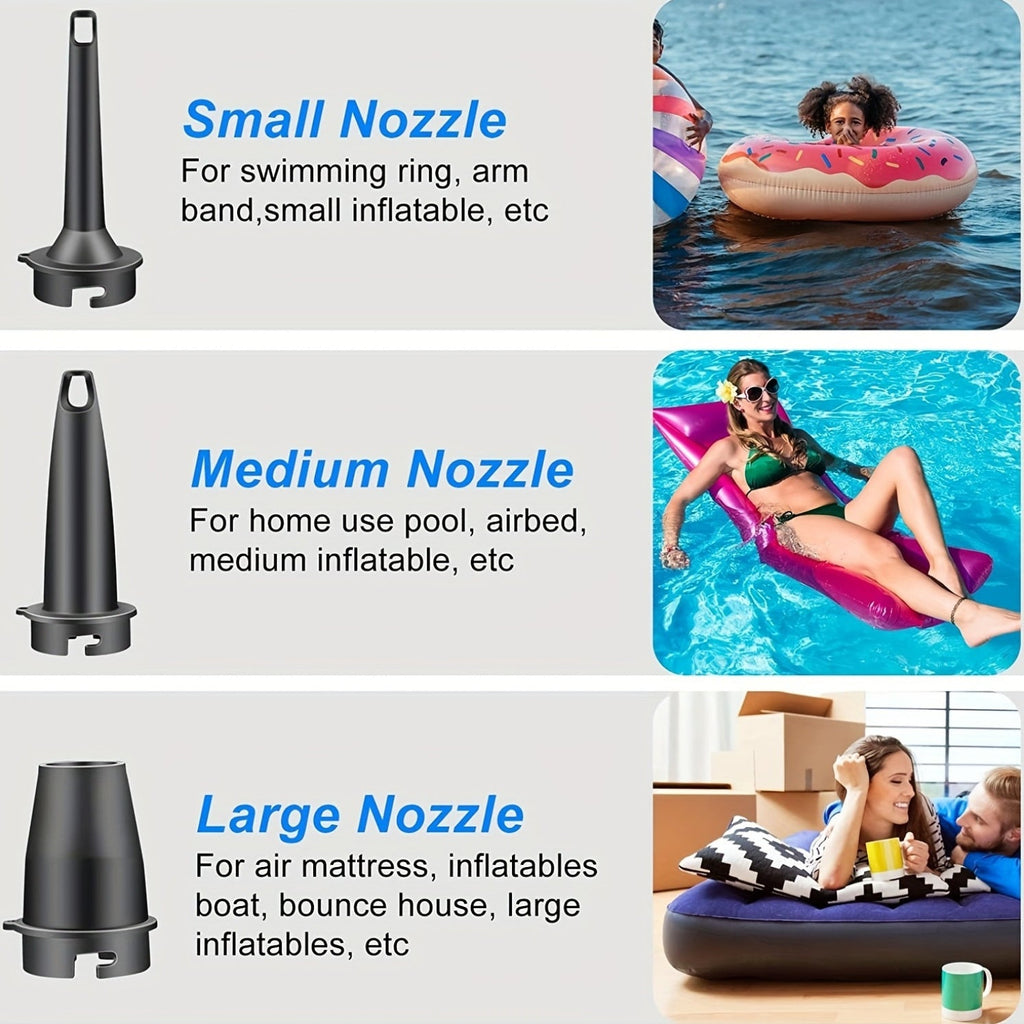 Electric Air Pump AirTrek Mini | USB Rechargeable & Cordless | Compact & Durable | For Air Mattresses & Outdoor Use
