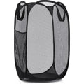 AirWash Large Laundry Basket | Foldable & Breathable | With Side Pocket & Carry Handles | For Home & Travel