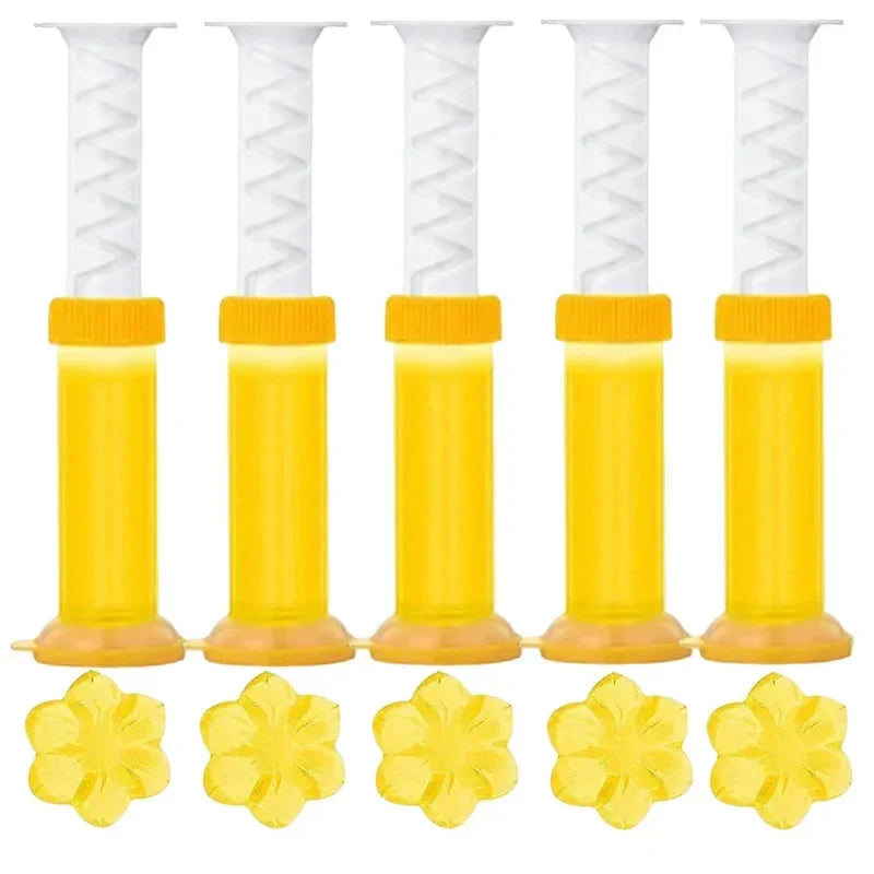 BloomFresh Toilet Gel Flowers | Scented Gel for Toilet & Urinal | Cleaning, Antibacterial & Decorative | 12 Blossoms per Stick