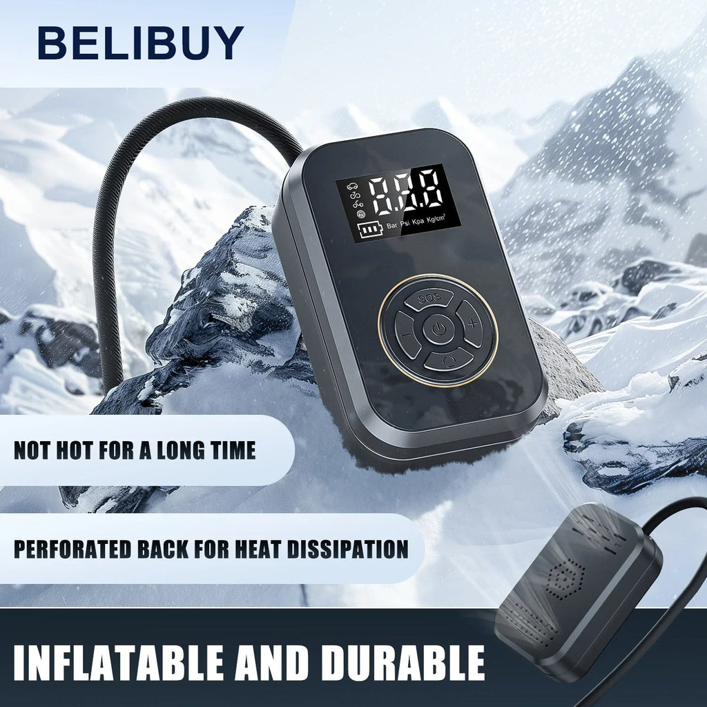 AirVolt Go Compressor | Wireless & Rechargeable | Tire Pressure & Power Bank in One | Compact & Portable