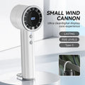Brisano AirCool Mini Handheld Fan with Cooling Function | 5 Speeds | LED Display & USB Charging | Quiet & Portable | For Travel, Office & Outdoor