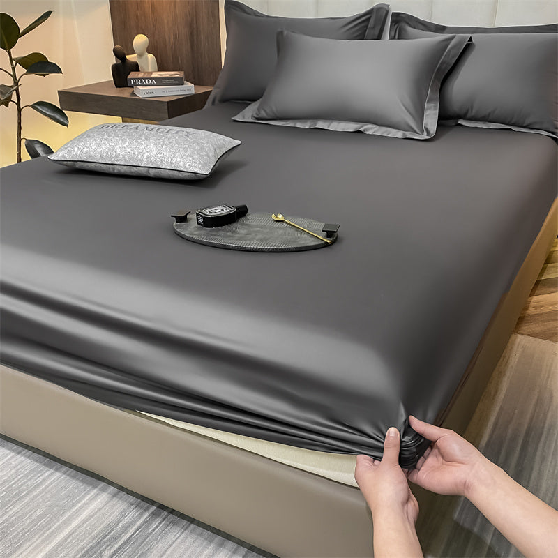 CottonLuxe Fitted Sheet | 100% Cotton | Breathable & Skin-Friendly | Perfect Fit with All-Around Elastic