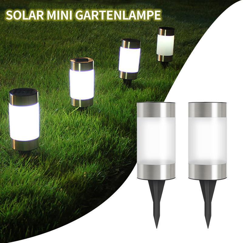 Solurea | Mini Solar-Gartenleuchte | LED-Außenbeleuchtung | Edelstahl & ABS | Wetterfest für Garten und Balkon