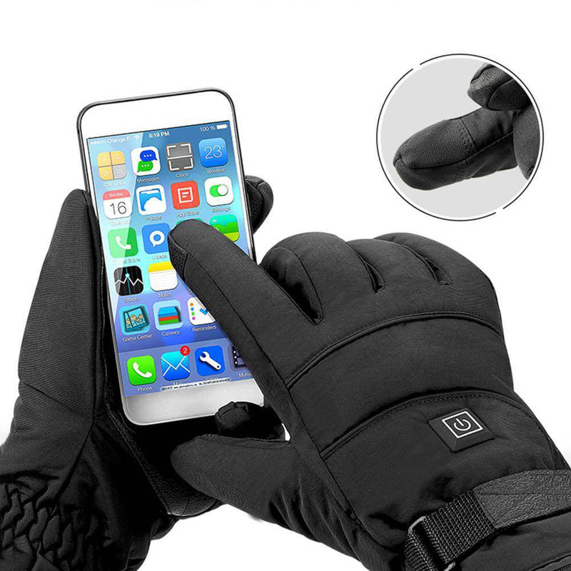 Heated Gloves ThermoGrip | 3 Heat Settings | Touchscreen Compatible | Black
