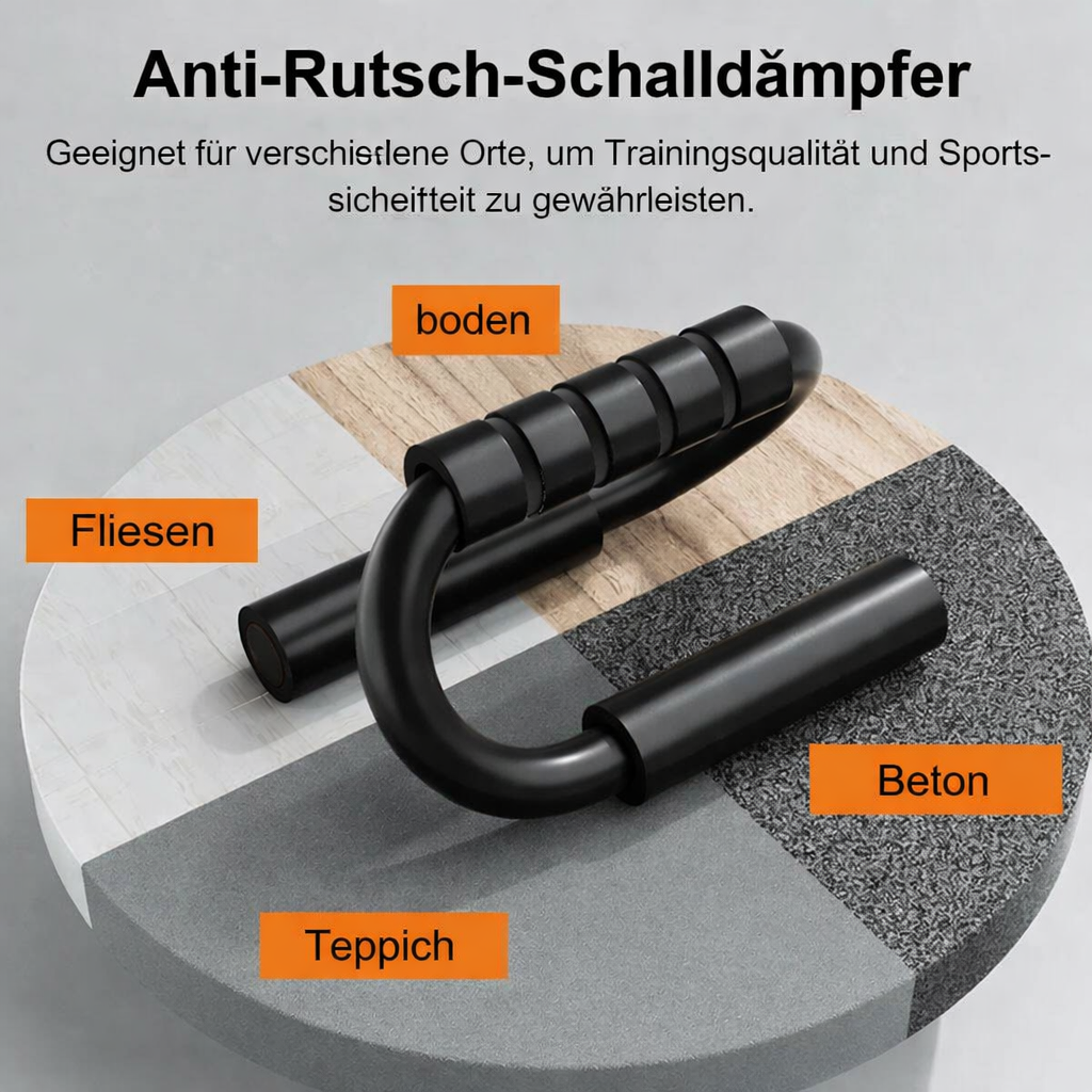 ForceGrip | Liegestützgriffe | Ergonomisches S-Design | Rutschfester EVA-Griff | Für Krafttraining & Calisthenics