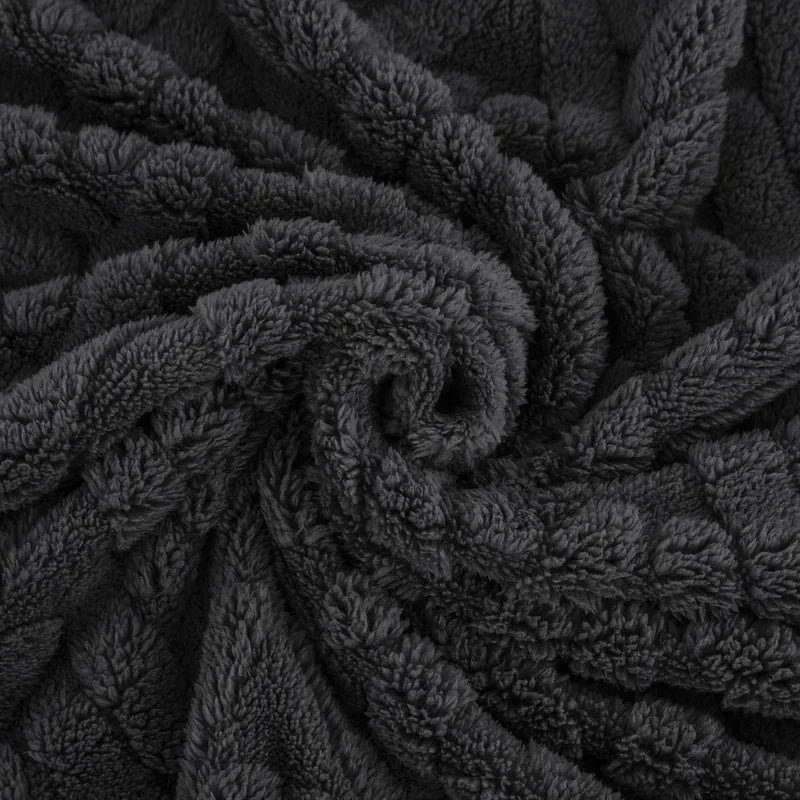 Jacquard Fleece Blanket CozyWeave | Single-Layer & Double-Sided | Soft Tafu & Shu Cotton Fleece | For Autumn & Winter