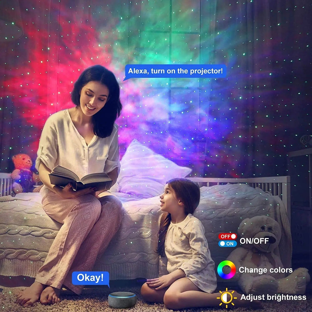 Galaxy Projector LumoSky Pro | Smart App & Voice Control | 16 Million Colors | Star & Nebula Projection