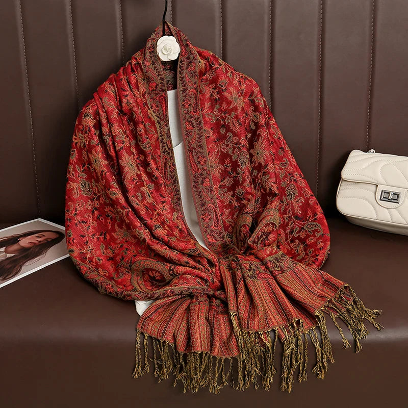 Élégancea | Women's Scarf | Cashmere Feel | 70 × 190 cm | Luxury Print & Warm
