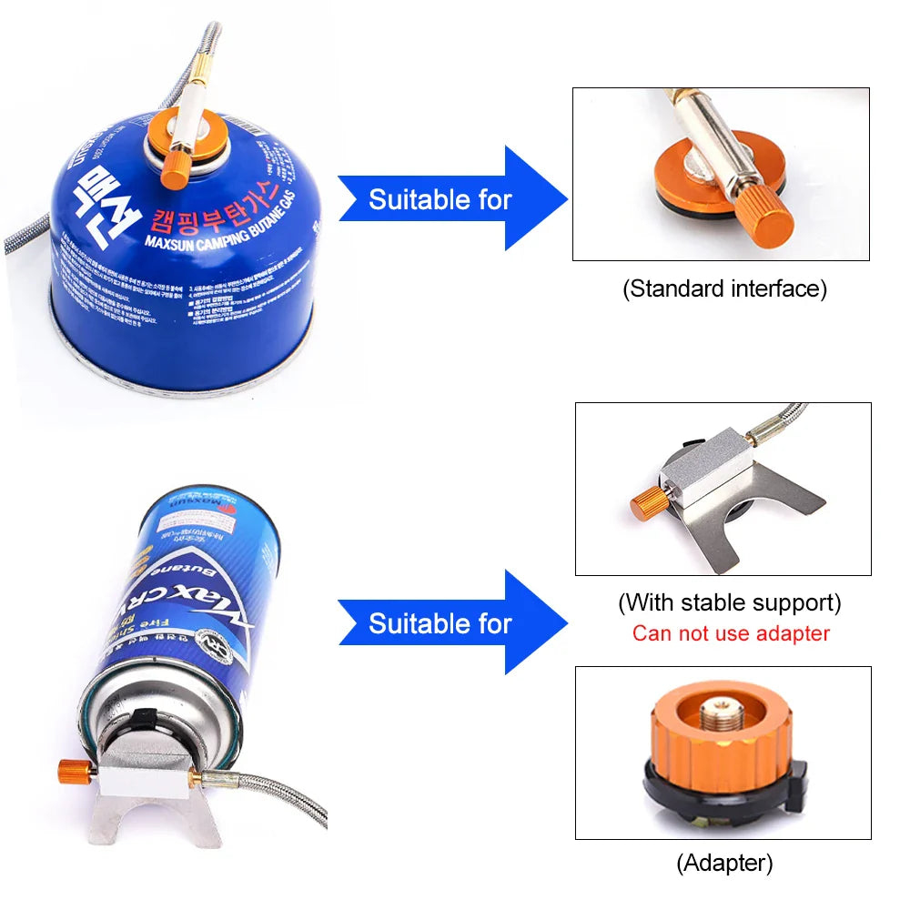 FlameTrek Gas Stove | Compact & Powerful | For Outdoor, Camping & Trekking | Includes Carrying Case
