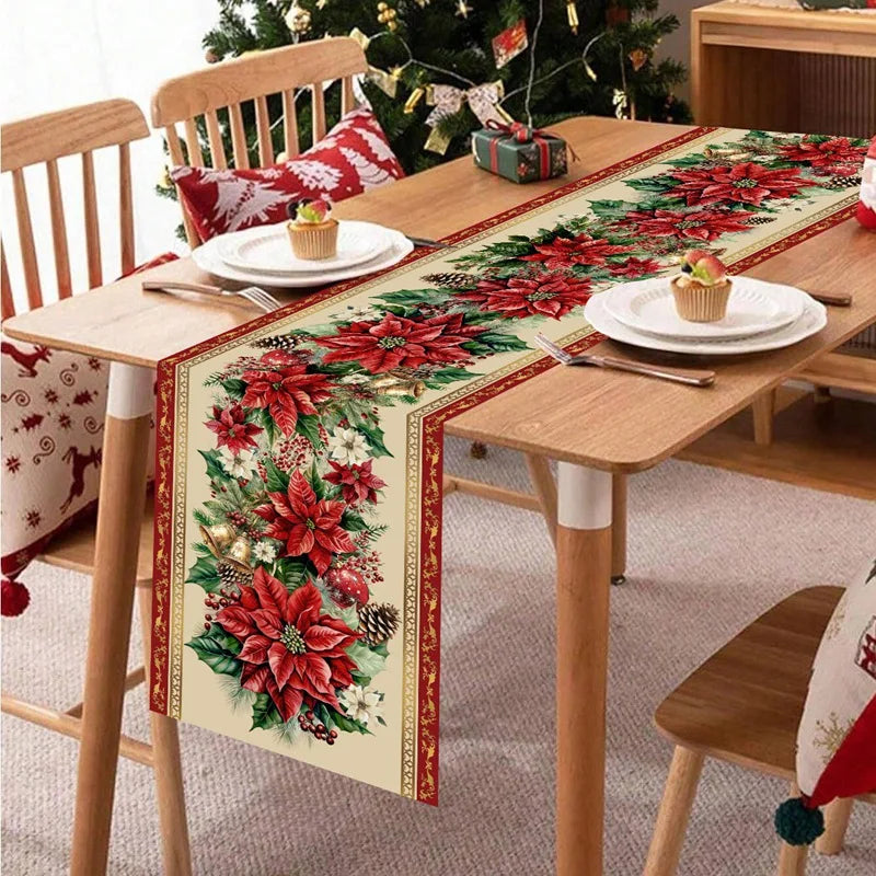 Christmas Table Runner Festivia | 180×35 cm | Elegant & Festive | Table Decor for Christmas & New Year 2025/2026
