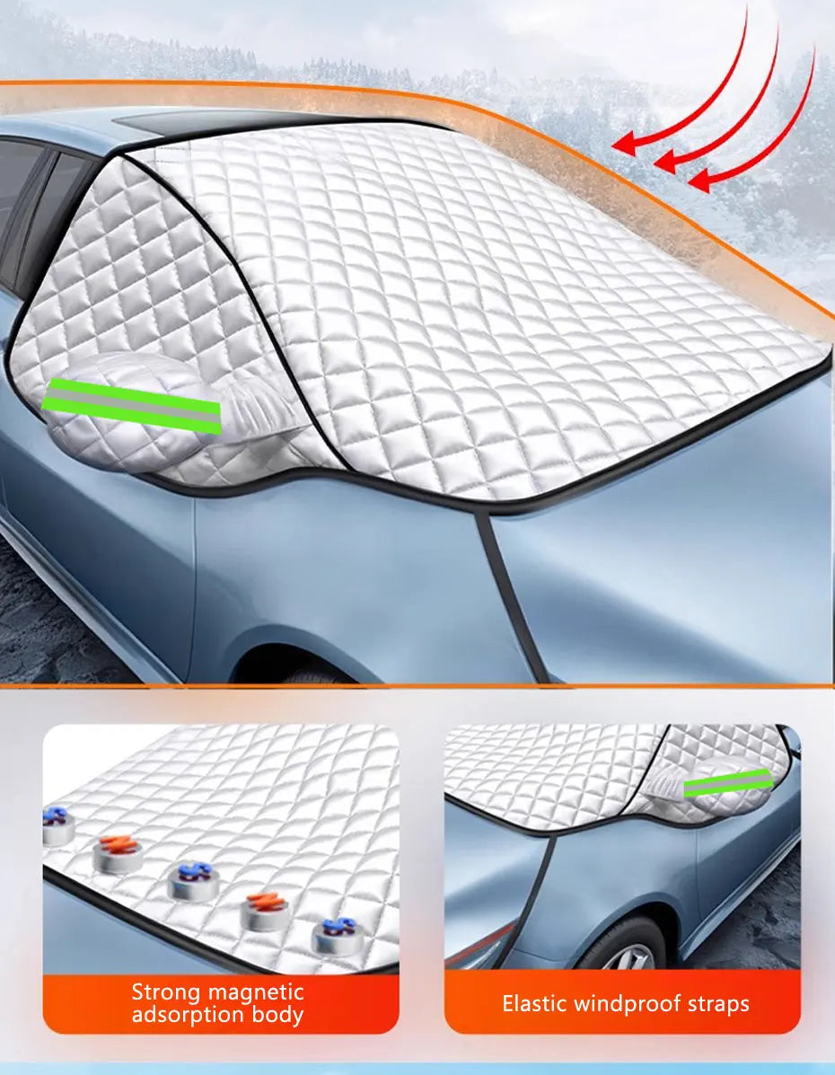 FrostGuard Pro | 5-Layer Windshield Cover | Magnetic & Windproof | Complete Ice Protection