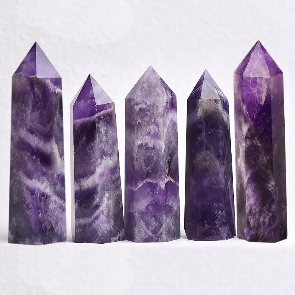 Crystal Obelisk Elaria | Natural Stone Healing Stone | For Meditation & Reiki | 4–8 cm