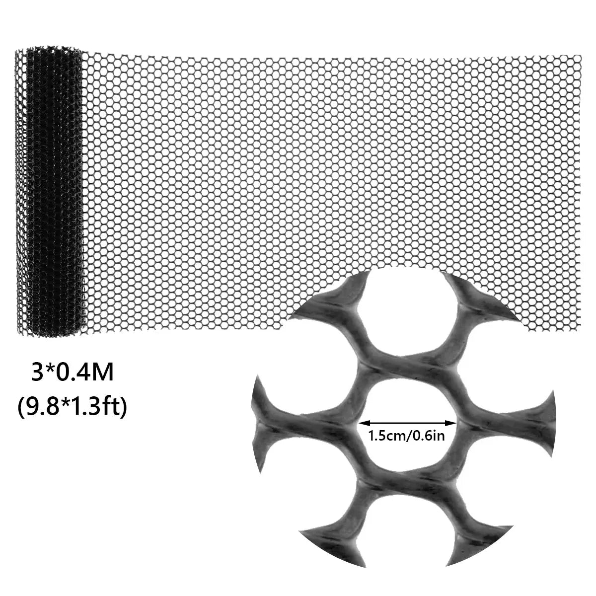 FlexGuard Mesh | Plastic Fence Net for Garden & Tree Trunk Protection | 300 × 40 cm / 600 × 40 cm | Weatherproof & Cuttable