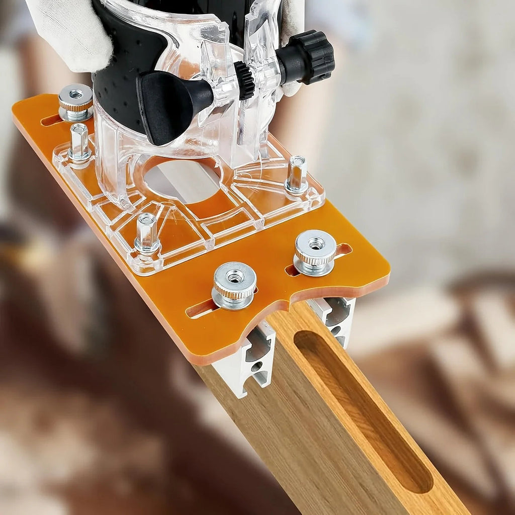EdgeCraft | Präzisions-Fräsbasis | Verstellbare Kantenfräse | Aluminiumlegierung | Für Holz-, Möbel- und DIY-Projekte