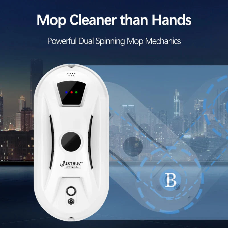 Glasheld Window Cleaning Robot | 5600Pa Suction Power | Safe & Efficient | With Remote Control & Safety Rope