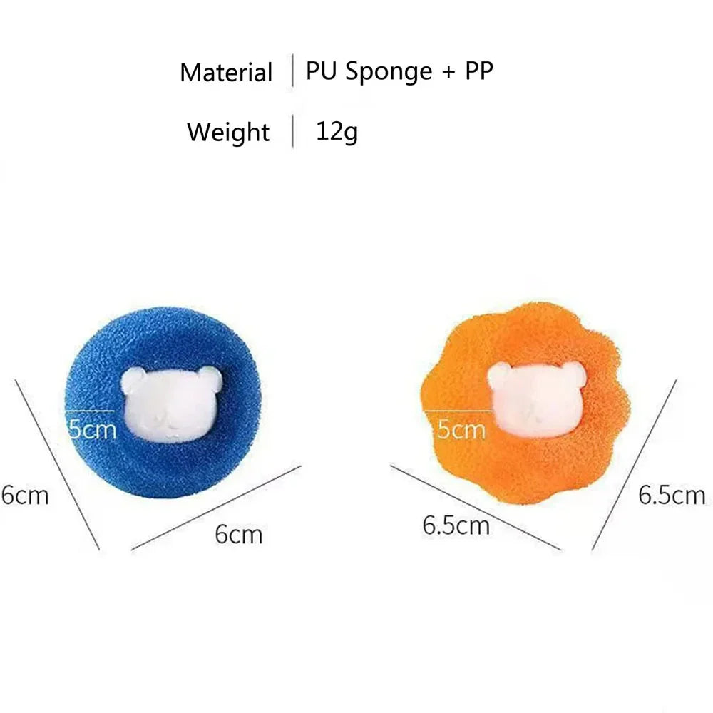 FellFix Cleaning Balls | 5-Piece Pet Hair Remover Set | For Washing Machine & Dryer | Reusable & Portable