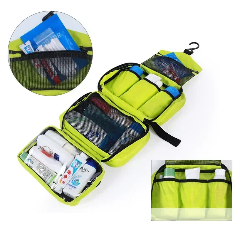 Hanging Toiletry Bag NOMERA TravelHang | With Hook & Compartments | Waterproof & Foldable | For Women & Men