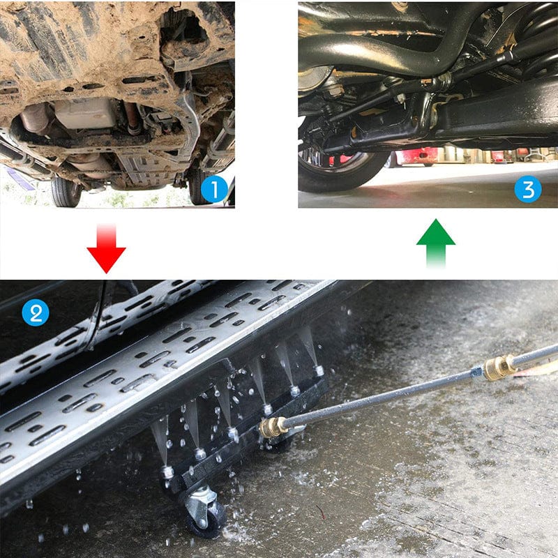 Chassis Cleaner STEELJETTA | Made of Stainless Steel | For High-Pressure Cleaners | Effective Underbody Cleaning